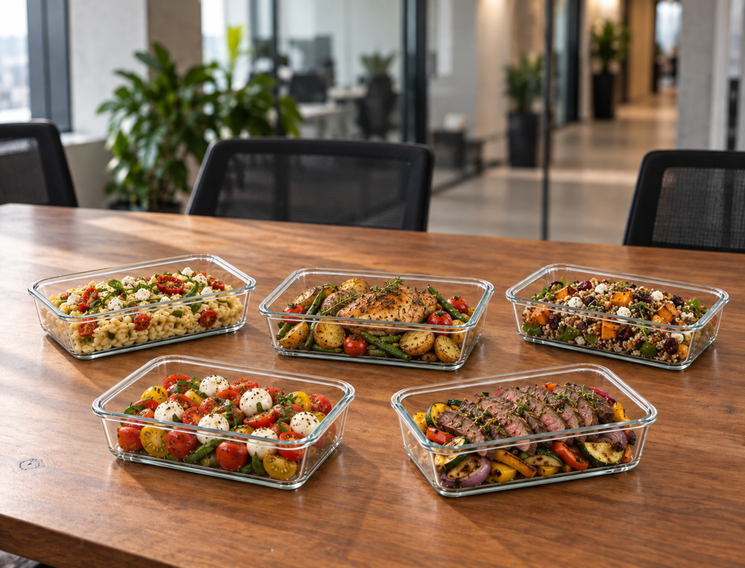 Catering spread prepared by Chef Pecan