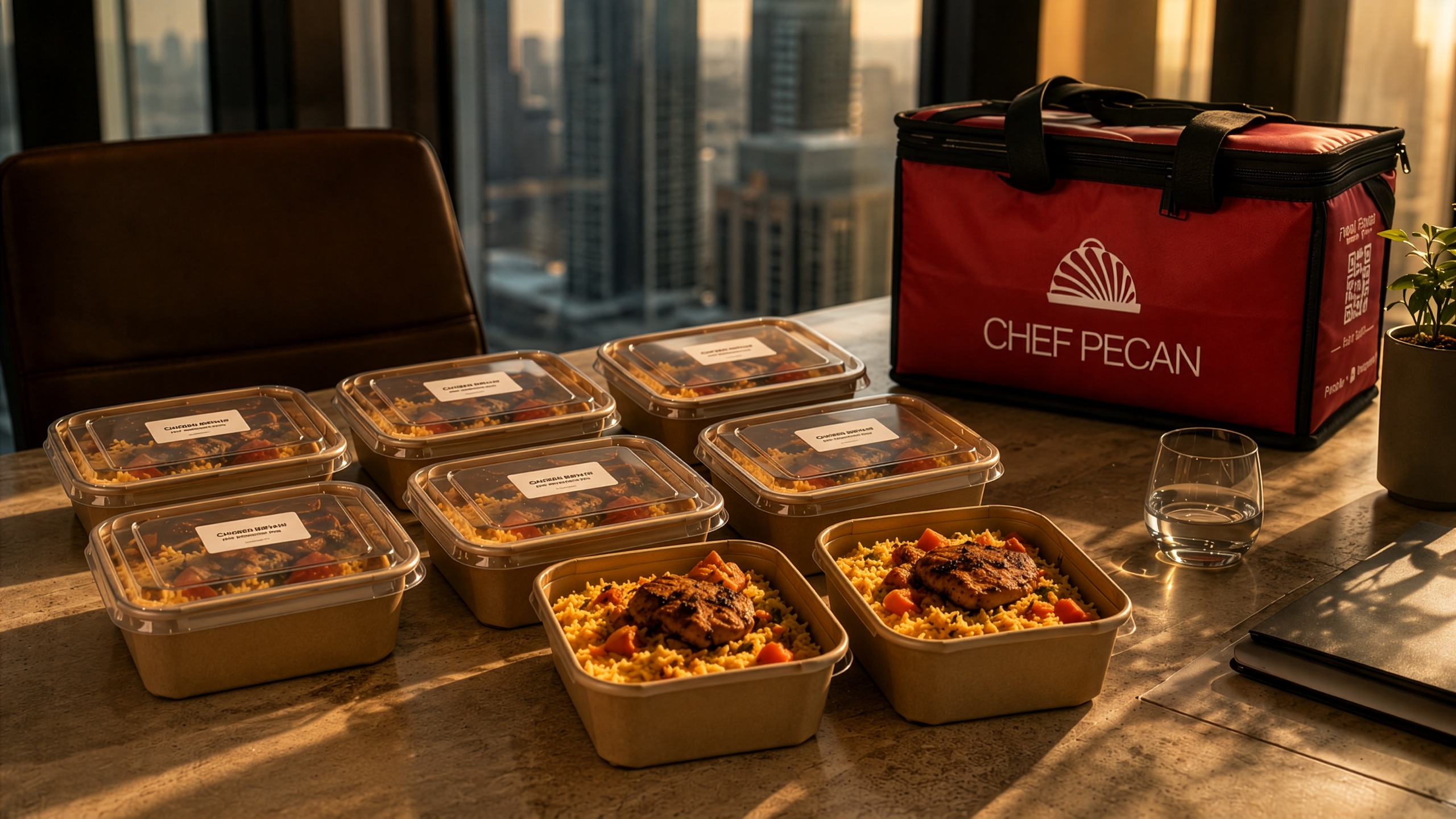 Corporate lunches prepared by Chef Pecan